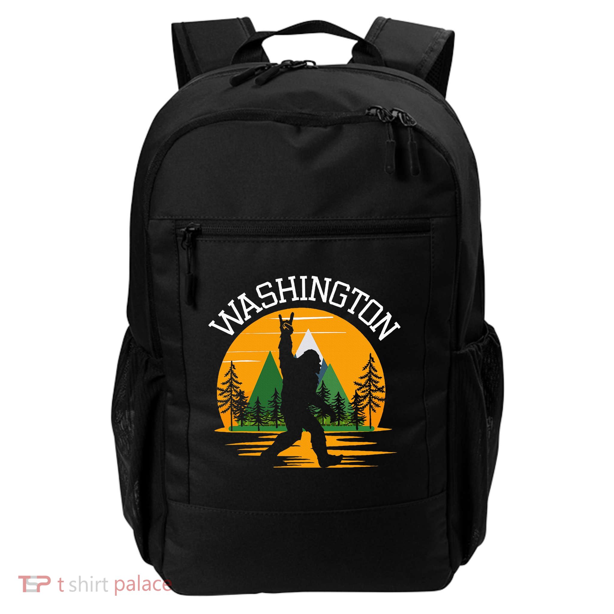 Washington Us State Bigfoot Sasquatch Backpack