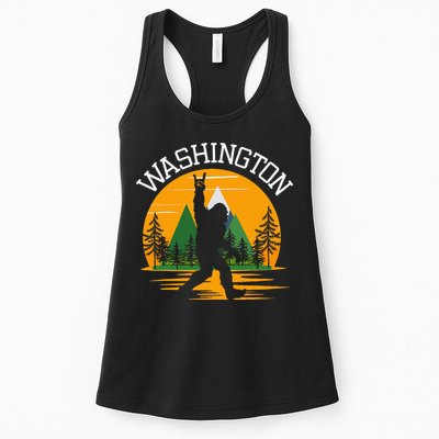Washington Us State Bigfoot Sasquatch Womens Tank Top