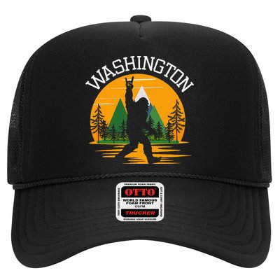 Washington Us State Bigfoot Sasquatch Trucker Hat