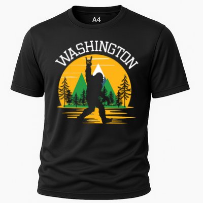 Washington Us State Bigfoot Sasquatch Performance Shirt