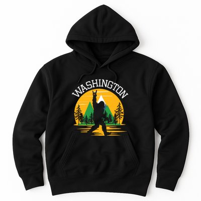 Washington Us State Bigfoot Sasquatch Hoodie