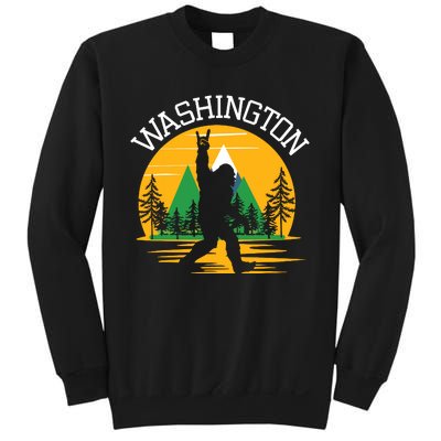 Washington Us State Bigfoot Sasquatch Sweatshirt