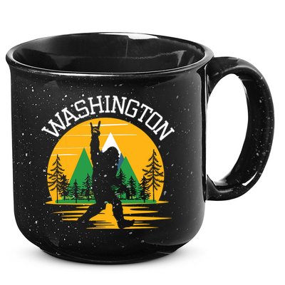 Washington Us State Bigfoot Sasquatch 15oz Campfire Ceramic Mug