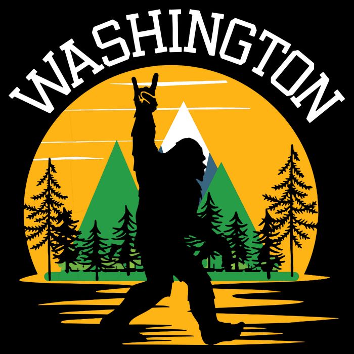 Washington Us State Bigfoot Sasquatch Bag