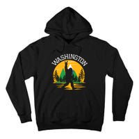 Washington Us State Bigfoot Sasquatch Tall Hoodie