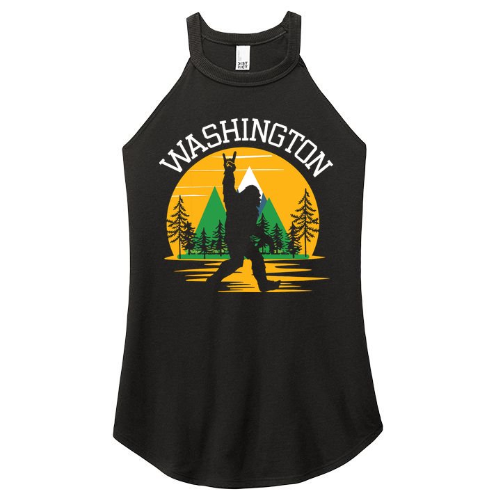 Washington Us State Bigfoot Sasquatch Women's Perfect Tri Rocker Tank