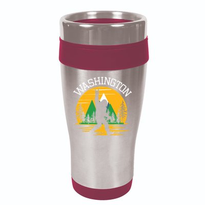 Washington Us State Bigfoot Sasquatch 16oz Travel Tumbler