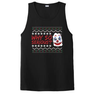 Why U So Serious? Laugh Clown Joker Christmas Ugly Funny Gift PosiCharge Competitor Tank