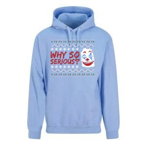 Why U So Serious? Laugh Clown Joker Christmas Ugly Funny Gift Unisex Surf Hoodie