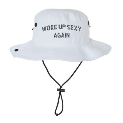 Woke Up Sexy Again Funny Humorous Saying Bucket Hat