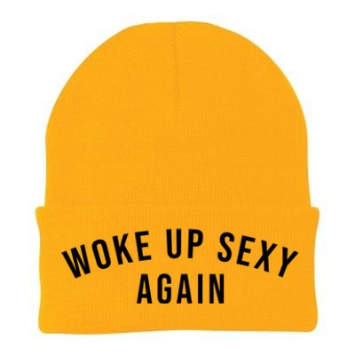 Woke Up Sexy Again | Funny Humorous Saying Knit Cap Winter Beanie