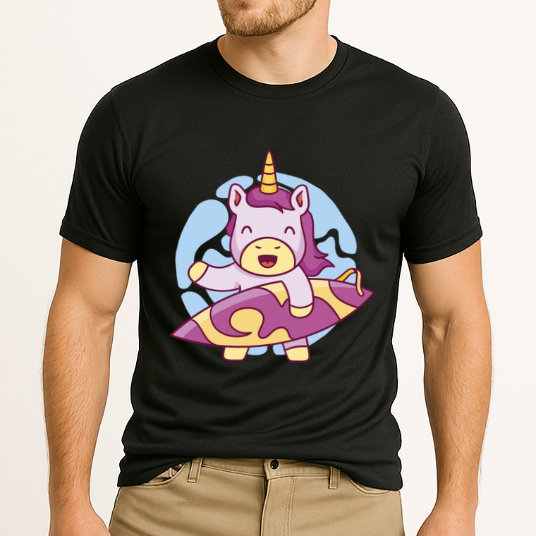 Wakeboarding Unicorn Surfing Cooling Performance Crew T-Shirt