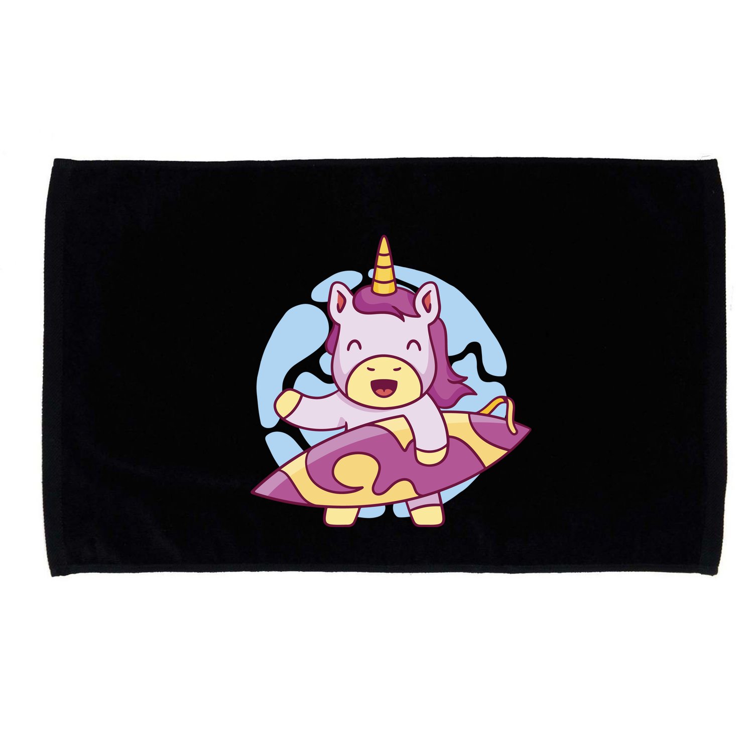 Wakeboarding Unicorn Surfing Microfiber Hand Towel