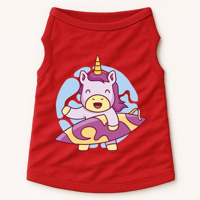 Wakeboarding Unicorn Surfing Doggie Tank