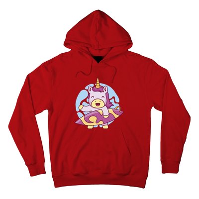 Wakeboarding Unicorn Surfing Hoodie