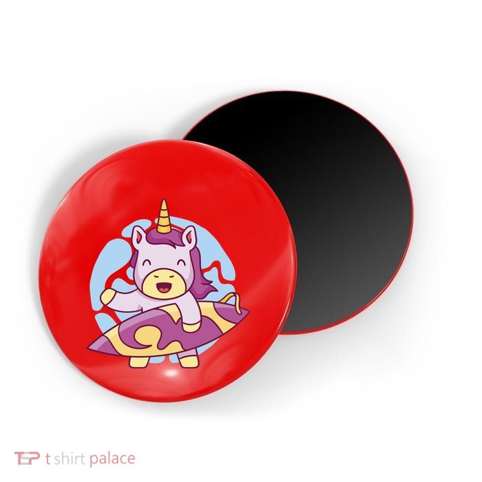 Wakeboarding Unicorn Surfing Magnet