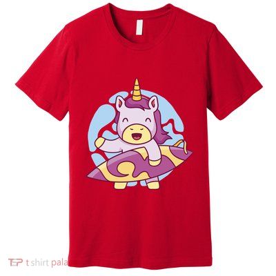 Wakeboarding Unicorn Surfing Premium T-Shirt