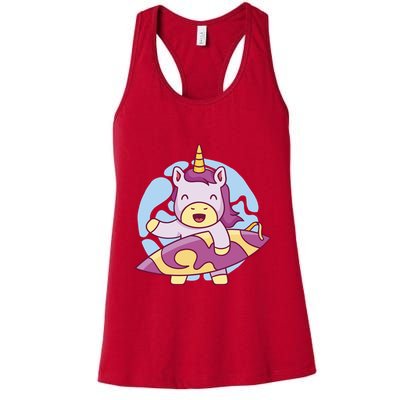 Wakeboarding Unicorn Surfing Womens Tank Top