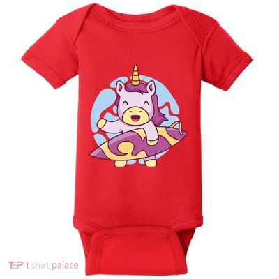 Wakeboarding Unicorn Surfing Baby Bodysuit