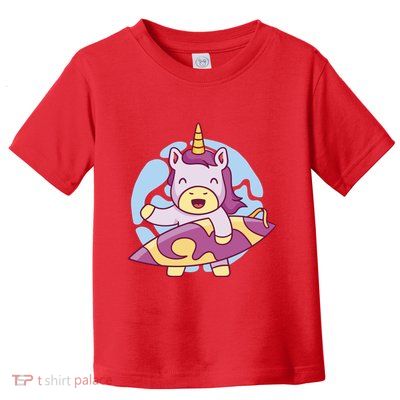 Wakeboarding Unicorn Surfing Toddler T-Shirt
