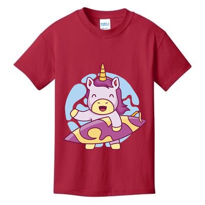 Wakeboarding Unicorn Surfing Kids T-Shirt