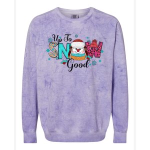 Winter Up To Snow Good Christmas Family Matching Gift Colorblast Crewneck Sweatshirt