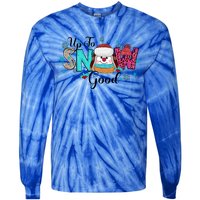 Winter Up To Snow Good Christmas Family Matching Gift Tie-Dye Long Sleeve Shirt