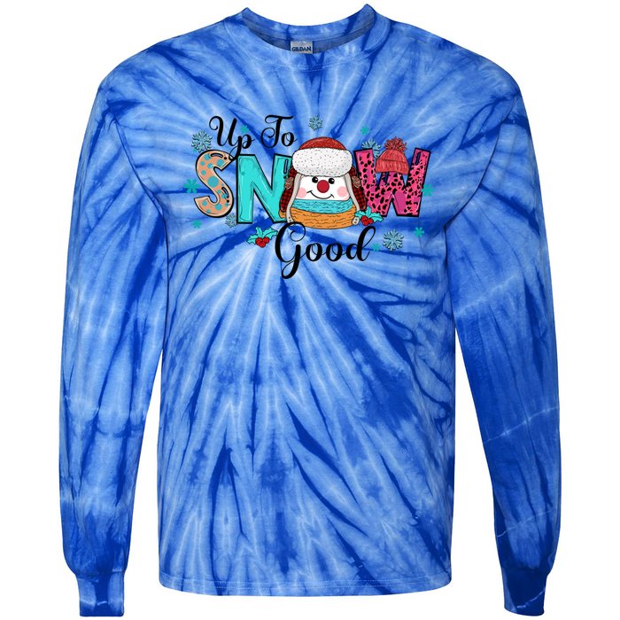 Winter Up To Snow Good Christmas Family Matching Gift Tie-Dye Long Sleeve Shirt