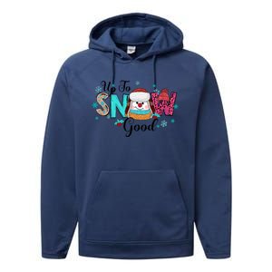 Winter Up To Snow Good Christmas Family Matching Gift Performance Fleece Hoodie