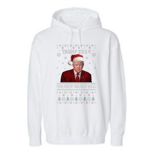 Women Unique Trump 2024 Mugshot Make Christmas Great Again Ugly Garment-Dyed Fleece Hoodie