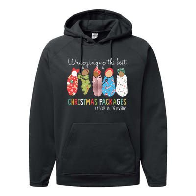 Wrapping Up The Best Christmas Packages Labor Delivery Nurse Performance Fleece Hoodie