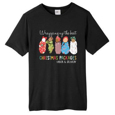 Wrapping Up The Best Christmas Packages Labor Delivery Nurse Tall Fusion ChromaSoft Performance T-Shirt