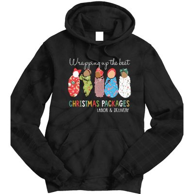 Wrapping Up The Best Christmas Packages Labor Delivery Nurse Tie Dye Hoodie