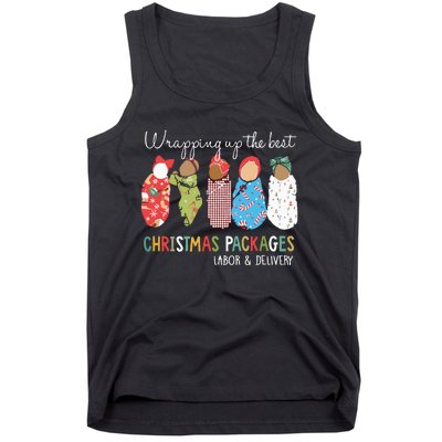 Wrapping Up The Best Christmas Packages Labor Delivery Nurse Tank Top