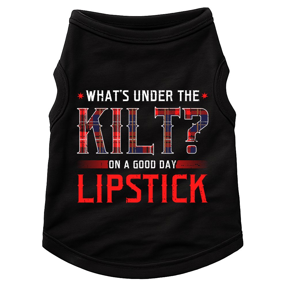 Whats Under The Kilt Funny Scotland Ireland Celtic Pride Gift Doggie Tank