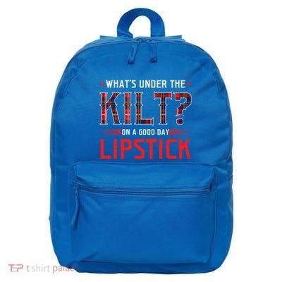 Whats Under The Kilt Funny Scotland Ireland Celtic Pride Gift 16 in Basic Backpack