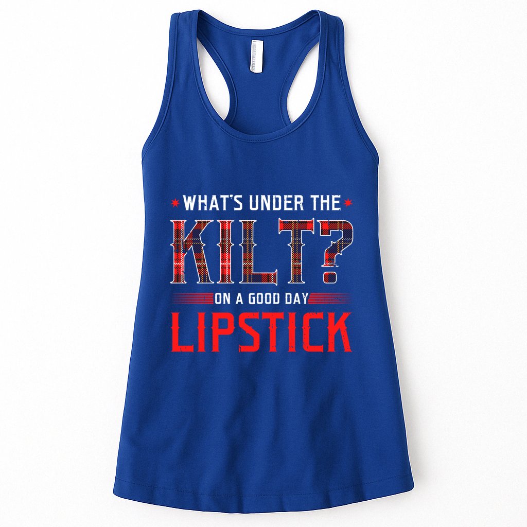 Whats Under The Kilt Funny Scotland Ireland Celtic Pride Gift Womens Tank Top