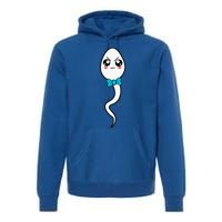 We Used To Live In Your Balls Fathers Day Cute Angry Sperm Gift Premium Hoodie