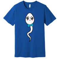 We Used To Live In Your Balls Fathers Day Cute Angry Sperm Gift Premium T-Shirt