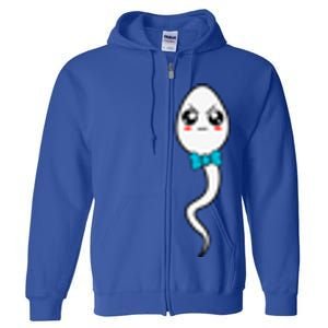 We Used To Live In Your Balls Fathers Day Cute Angry Sperm Gift Full Zip Hoodie