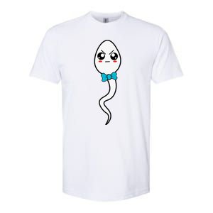 We Used To Live In Your Balls Fathers Day Cute Angry Sperm Gift Softstyle CVC T-Shirt