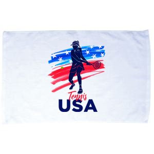 Wos Usa Tennis Support Tennis Lover Microfiber Hand Towel