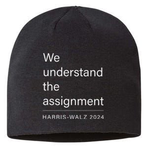 We Understand The Assignment Harriswalz 2024 Sustainable Beanie