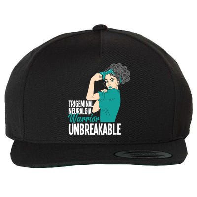 Warrior Unbreakable Trigeminal Neuralgia Awareness Gift Wool Snapback Cap