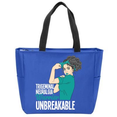 Warrior Unbreakable Trigeminal Neuralgia Awareness Gift Zip Tote Bag