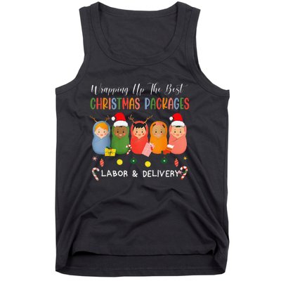 Wrapping Up The Best Christmas Packages Labor Delivery Nurse Tank Top