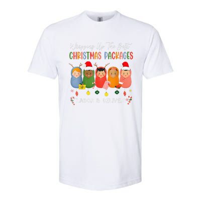 Wrapping Up The Best Christmas Packages Labor Delivery Nurse Softstyle CVC T-Shirt