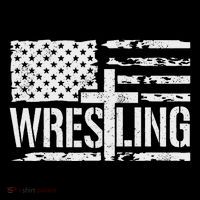 Wrestling Usa Us Flag Patriotic Cross Christ Tank Top