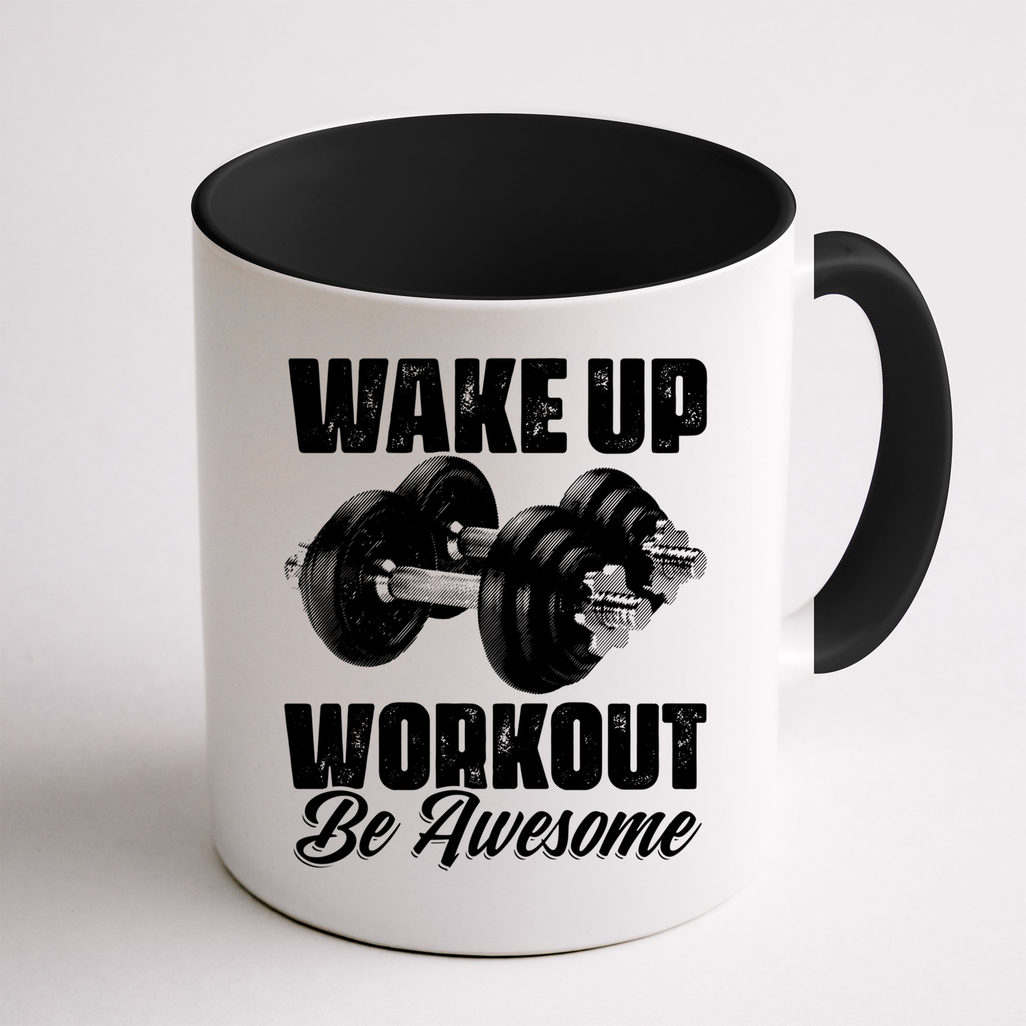Wake Up Workout Be Awesome Exercise Fitness Workout Gift Mug