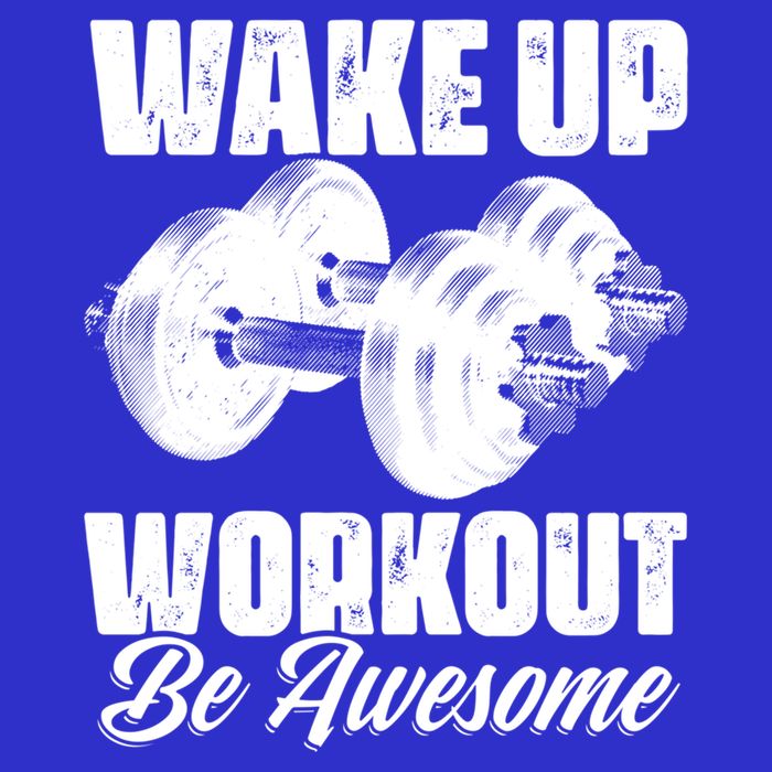 Wake Up Workout Be Awesome Exercise Fitness Workout Gift Kids Sweatshirt